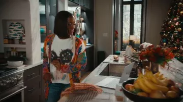 Etro Belted Floral Print Silk And Linen Blend Cardigan worn by Olympia Lawrence (Skye P. Marshall) as seen in Matlock (S02E08)