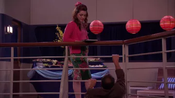 Jupe fleurie verte d’Anthropologie Odille de Harper Finkle (Jennifer Stone) dans Wizards of Waverly Place (S04E02)