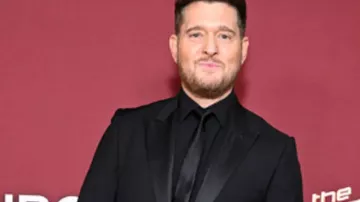 The Voice S28 Michael Buble Satin Lapel Blazer of Self - Coach (Michael Bublé) in The Voice