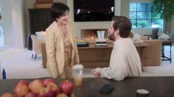 Colección Ralph Lauren Pantalones de lino usados por Kris Jenner tal como se ve en The Kardashians (S07E08)