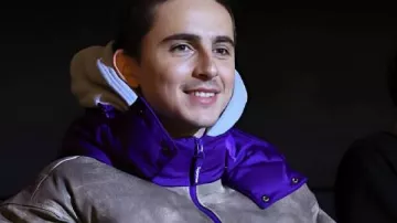 Marty Supreme BAFTA Screening Timothée Chalamet Puffer Jacket worn by Marty (Timothée Chalamet) in Marty Supreme