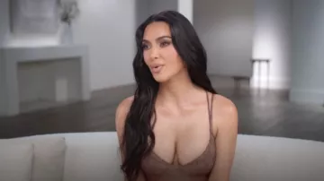 Skims Cami Bodysuit worn by Kim Kardashian as seen in The Kardashians (S07E08)