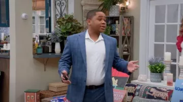 Veste de costume Hugo by Hugo Boss Men’s Modern Fit en laine à carreaux porté par Malik Payne (Doc Shaw) tel que vu dans House of Payne (S14E16)