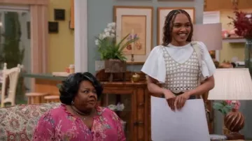 En Saison Mirabeau Top que lleva Jazmine Payne (China Anne McClain) como se ve en House of Payne (S14E16)