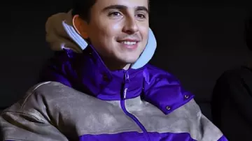 Marty Supreme BAFTA Screening Timothée Chalamet Puffer Jacket worn by Marty (Timothée Chalamet) as seen in Marty Supreme