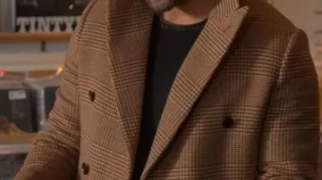 My Secret Santa Ryan Eggold Wool Coat worn by Matthew Layne (Ryan Eggold) in My Secret Santa