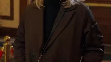 My Secret Santa Alexandra Breckenridge Brown Coat worn by Taylor (Alexandra Breckenridge) in My Secret Santa