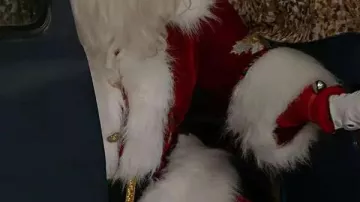 My Secret Santa 2025 Alexandra Breckenridge Santa Coat worn by Taylor (Alexandra Breckenridge) in My Secret Santa