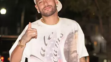 Chemise blanche graphique Neymar 2025