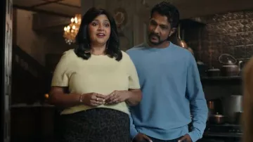 Doen Colombe Cashmere Top worn by Bela (Punam Patel) as seen in Ghosts (S05E07)