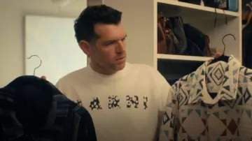 Marni Logo T-Shirt worn by Sasha Roklov (Timothy Simons) as seen in Nobody Wants This (S02E09)