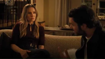 Khaite Benny Suede Belt worn by Joanne (Kristen Bell) as seen in Nobody Wants This (S02E09)