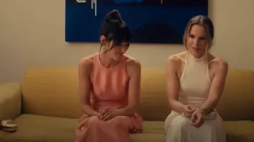 Simkhai Monet Shell Clutch Monet Shell Clutch worn by Esther (Jackie Tohn) as seen in Nobody Wants This (S02E10)