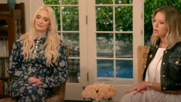 Yuhan Wang Rose Slim Fit Jacket worn by Erika Jayne as seen in The Real Housewives of Beverly Hills (S15E02)