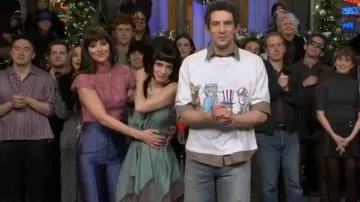 Yves Saint Laurent Spring Summer 2026 worn by Lily Allen as seen in Saturday Night Live (S51E08)