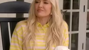 Real Housewives of Beverly Hills S15 Erika Jayne Striped Sweater worn by (Erika Jayne) in The Real Housewives of Beverly Hills