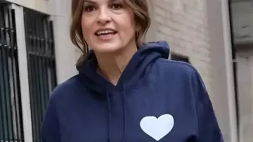Mariska Hargitay JOYFUL HEART FOUNDATION Blue Hoodie