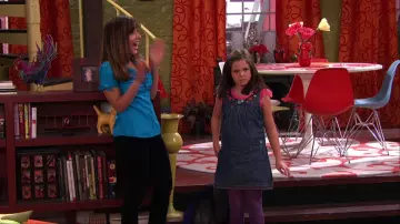 Pumpkin Patch Denim Pinafore Dress worn by Max Russo (Bailee Madison) in Wizards of Waverly Place (S04E06)