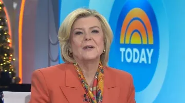 Gabriela Hearst Layne Double-Breasted Cashmere Blazer worn by Anne Thompson as seen in Today on December 16, 2025