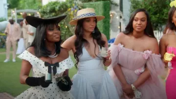 House Of CB Marilyn Halter Midi Dress worn by Mimi Sanders as seen in Married to Medicine (S12E01)