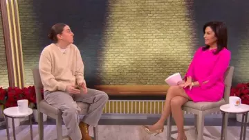 CeCe Tie Sleeve Shift Dress worn by Meg Oliver as seen in CBS Mornings on December 14, 2025