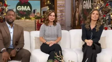 Rachel Antonoff Cupcake Cardigan worn by Rhiannon Ally as seen in Good Morning America on December 16, 2025