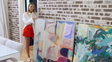 Le Monde Beryl White Leather Loafers worn by Charley Manley as seen in Southern Charm(S11E04)