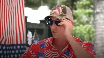 Beistle Pack of 6 Stars and Stripes Patriotic Party Sunglasses 6 worn by Shep Rose as seen in Southern Charm(S11E05)