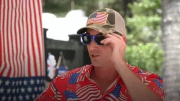Beistle Pack of 6 Stars and Stripes Patriotic Party Sunglasses 6 worn by Shep Rose as seen in Southern Charm(S11E05)