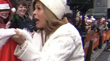 The Today Show 2025 Hoda Kotb Contrast Trim Cable Knit Jacket (Hoda Kotb) in Today