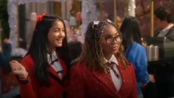 Cider Tweed Mid Waist Zip Button Jacket worn by Shelly LeBrock (Trisha Macaden) as seen in Electric Bloom (S01E15)