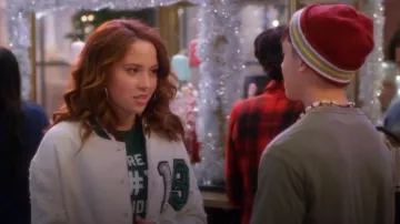 Akira Better Luck Next Time Embellished Bomber worn by Jade Castillo (Carmen Sánchez) as seen in Electric Bloom (S01E15)