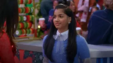 Zara Faux Fur Jewel Sweater worn by Shelly LeBrock (Trisha Macaden) as seen in Electric Bloom (S01E15)