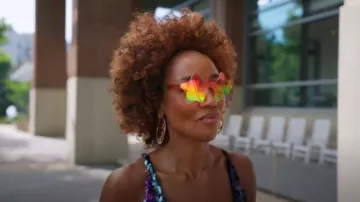Rimless Star Shaped Sunglasses worn by Contessa Metcalfe as seen in Married to Medicine (S12E03)