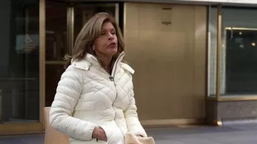Mackage Idalee Light Down Jacket with Detachable Hood worn by Hoda Kotb as seen in Today on December 17, 2025