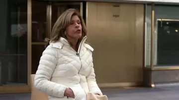 Mackage Idalee Light Down Jacket with Detachable Hood worn by Hoda Kotb as seen in Today on December 17, 2025