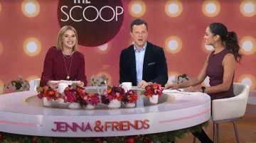 Lela Rose Pearly Trim Tunic worn by Jenna Bush Hager as seen in Today with Jenna & Friends on December 17, 2025