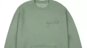 Sudadera con bolsillo de canguro "Bailó toda la noche" en verde