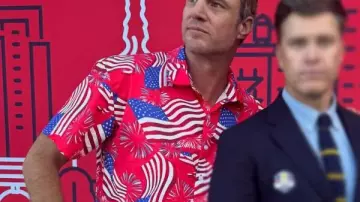 Shep Rose Southern Charm S11 American Flag Print Shirt