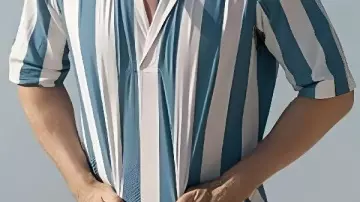 Glass Onion A Knives Out Mystery Daniel Craig Stripe Shirt