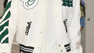 Lebron James White Varsity Jacket