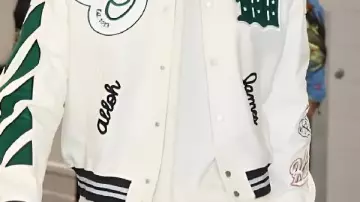 Lebron James White Varsity Jacket