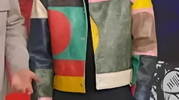 Good Morning America Samuel Arnold Patchwork Leather Jacket