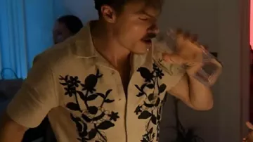 The Revenge Club Eoin Duffy White Floral Shirt as seen in The Revenge Club