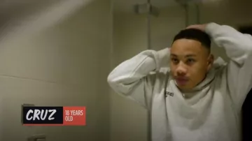 Fear Of God Essentials Hoodie worn by Cruz as seen in Simon Cowell: The Next Act (S01E04)