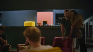 Prada Symbol Embroidery Mini Bag worn by Lauren Silverman as seen in Simon Cowell: The Next Act (S01E04)