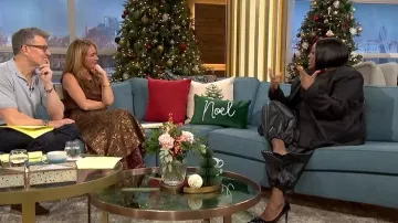 Paris Texas Stiletto Boots worn by Cat Deeley as seen in This Morning on December 2025