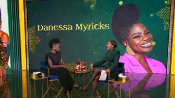 Asos Curve Structured Shoulders Maxi Dress worn by Danessa Myricks Valencia as seen in Tamron Hall Show on December 16, 2025