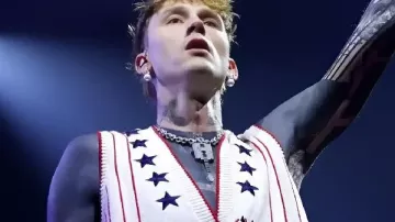 MGK Lost Americana Tour Vest in the music video MGK INSANE NYC Show (12/13/25)