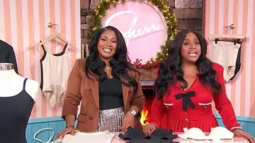 Veronica Beard Tomi Double-Breasted Jacket worn by Gabrielle Richards as seen in Sherri on December 16, 2025